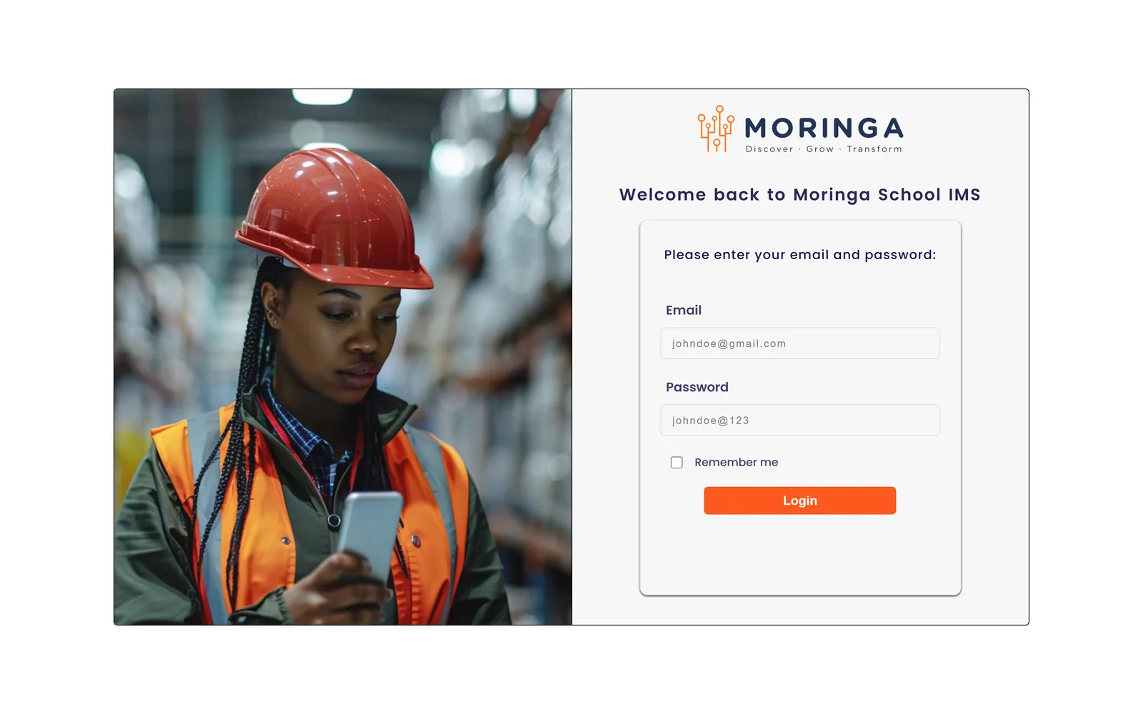 Inventory Management System homepage